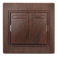 Выключатель 2кл подсв венге Intro Plano