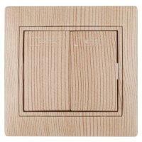 Выключатель Intro Plano 2кл сосна (10)