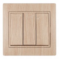 Выключатель 3кл сосна Intro Plano