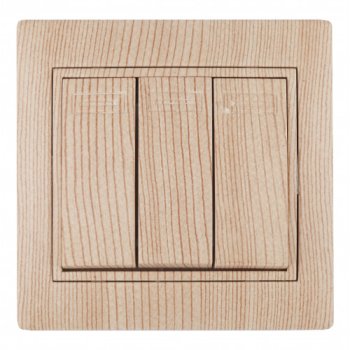Выключатель 3кл сосна Intro Plano