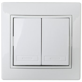 Переключатель 2кл белый Intro Plano
