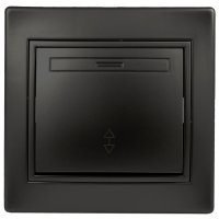 Переключатель антрацит Intro Plano