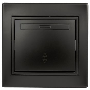 Переключатель антрацит Intro Plano