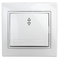 Переключатель белый Intro Plano