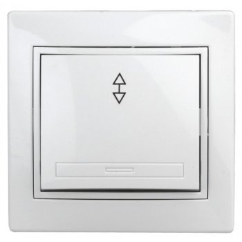 Переключатель белый Intro Plano