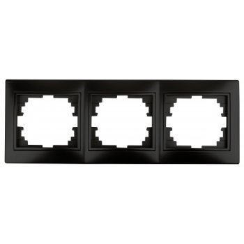 Рамка Эра Intro Plano антрацит 3-ая (10)