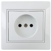 Розетка 1-ая без заземления белый Intro Plano