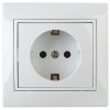 Розетка Intro Plano 1-ая с заземлением белый (10)
