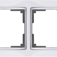 Рамка Werkel Snabb 2-ая белый/хром (10)