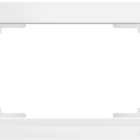 Рамка Werkel Stark 1-ая для 2-ой розетки белый (10)