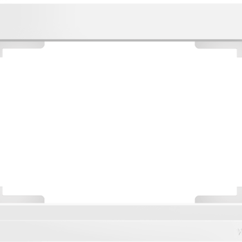 Рамка Werkel Stark 1-ая для 2-ой розетки белый (10)