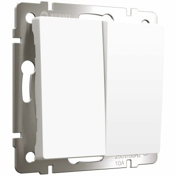 Механизм выключателя Werkel 2кл белый матовый (10)