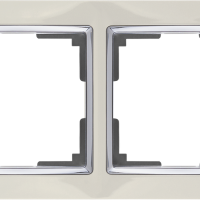 Рамка Werkel Snabb 2-ая сл кость/хром (10)