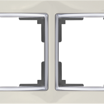 Рамка Werkel Snabb 2-ая сл кость/хром (10)