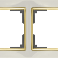 Рамка Werkel Snabb 4-ая сл кость/золото (10)