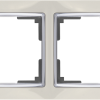 Рамка Werkel Snabb 4-ая сл кость/хром (10)