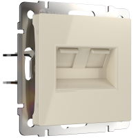 Механизм розетки Werkel RJ11+RJ45 слоновая кость (10)