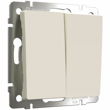 Механизм выключателя Werkel 2кл айвори матовый (10)