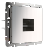 Механизм розетки Werkel RJ45 глянцевый никель (10)