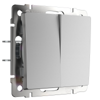 Механизм выключателя Werkel 2кл проходной серебро (10)