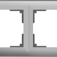 Рамка Werkel Fiore 2-ая серебро (10)