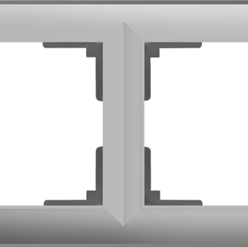 Рамка Werkel Fiore 2-ая серебро (10)