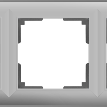 Рамка Werkel Fiore 3-ая серебро (10)