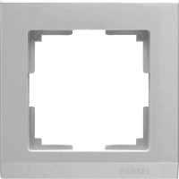 Рамка Werkel Stark 1-ая серебро (10)