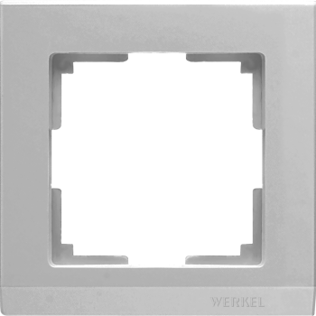 Рамка Werkel Stark 1-ая серебро (10)