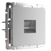 Механизм розетки Werkel RJ11 серебро (10)