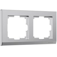 Рамка Werkel Stark 2-ая серебряный матовый (10)