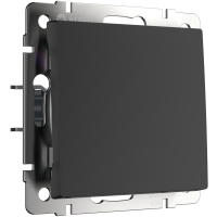 Механизм выключателя Werkel 1кл проходной чёрный матовый (10)