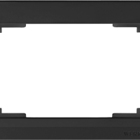 Рамка Werkel Stark 1-ая для 2-й розетки чёрный матовый (10)