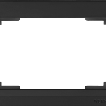 Рамка Werkel Stark 1-ая для 2-й розетки чёрный матовый (10)