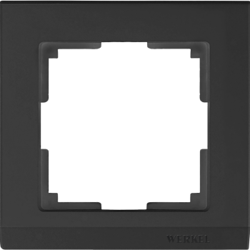 Рамка Werkel Stark 1-ая чёрный матовый (10)