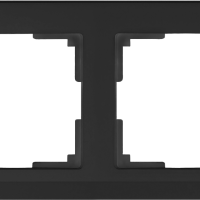 Рамка Werkel Stark 2-ая чёрный матовый (10)