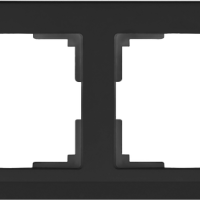 Рамка Werkel Stark 4-ая чёрный матовый (10)