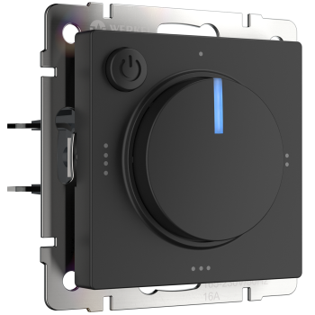 Механизм терморегулятора для теплого пола черный матовый