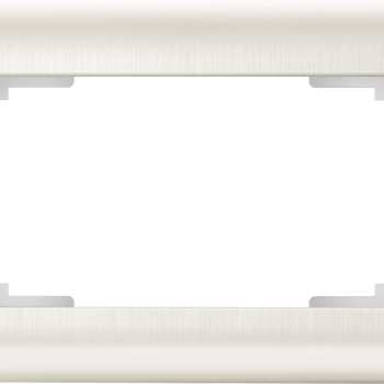 Рамка Werkel Stream 1-ая для 2-й розетки перламутр рифл (10)