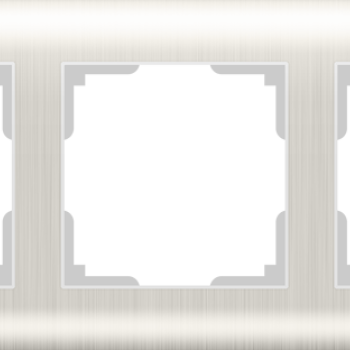 Рамка Werkel Stream 3-ая перламутр рифленый (10)