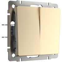 Механизм выключателя Werkel 2кл шампань (10)