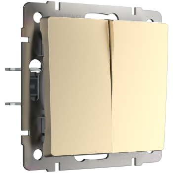 Механизм выключателя Werkel 2кл шампань (10)