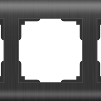 Рамка Werkel Stream графит 3-ая (10)