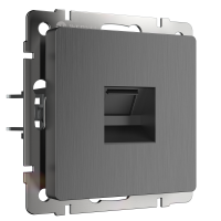 Механизм розетки Werkel RJ45 графит рифленый (10)