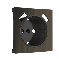 Накладка Werkel 1-ая+USBx2 с заземлением бронза (14)