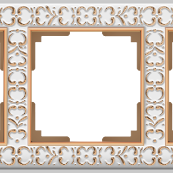 Рамка Antik белое золото 3-ая (10)