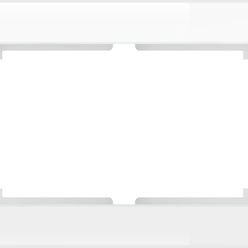 Рамка Favorit стекло белый 1-ая для 2-ой розетки (5)