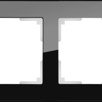 Рамка Favorit стекло чёрный 2-ая (5)