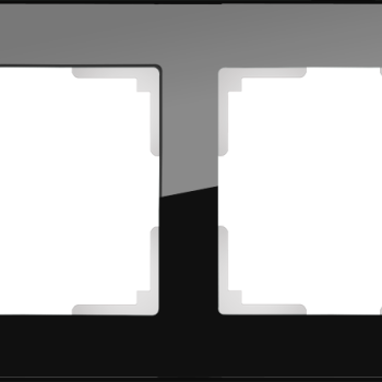 Рамка Favorit стекло чёрный 2-ая (5)