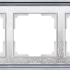 Рамка PalacioGracia хром/белый 5-ая (5)